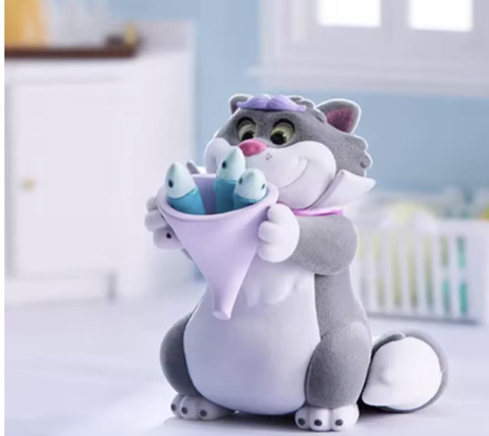Disney x Miniso Fluffy Cat Gentle Lucifer Collectible Figurine, New Open Box